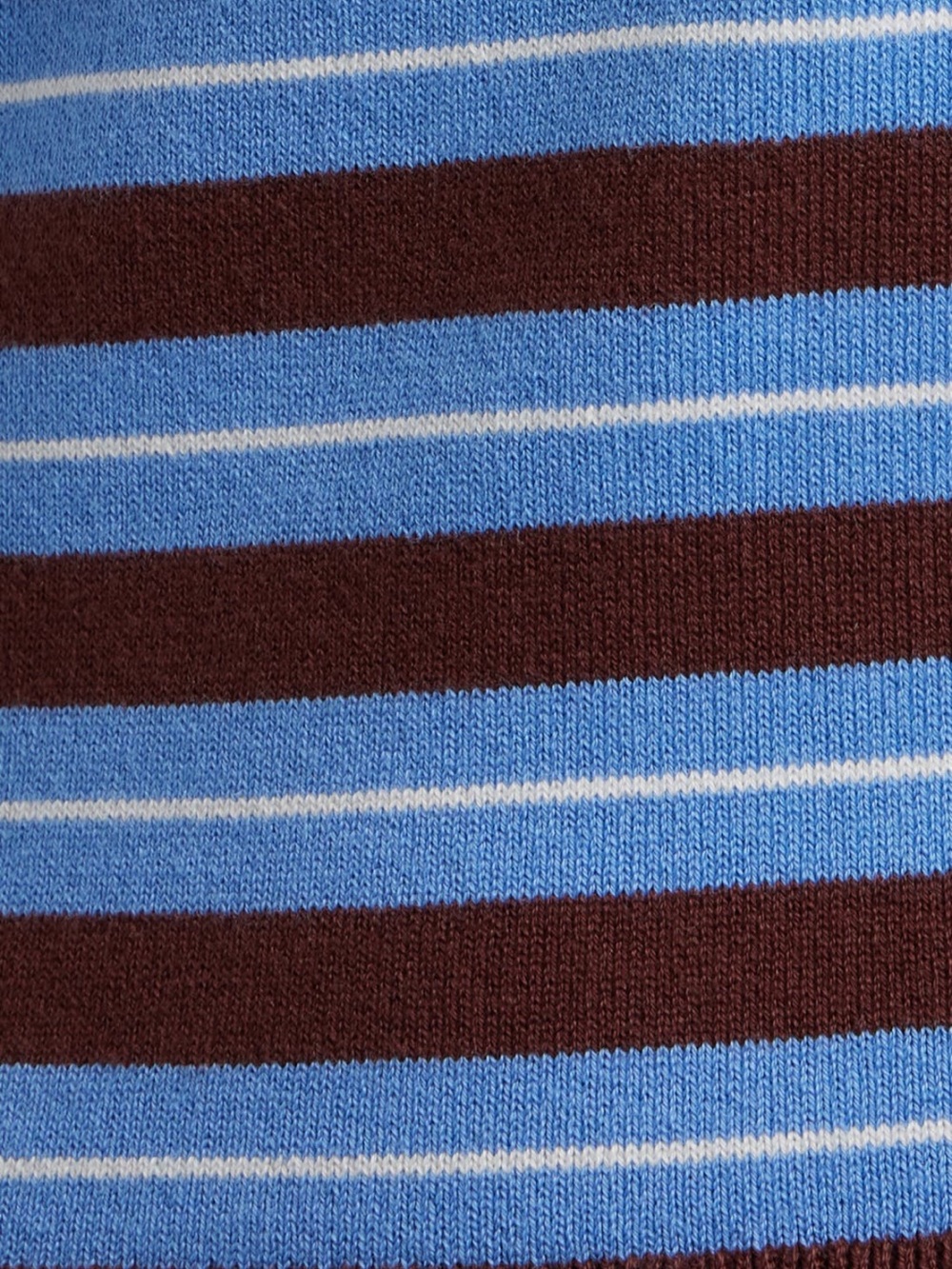 NWT Reformation 🤎💙 Bentley Crop Polo Sweater in Mahogany Multi Strip - Picture 6 of 14